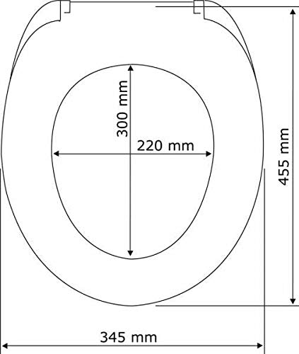 Wenko 18396100 Asse Wc Premium Palma, Chiusura Ammortizzata, Fissaggio Igienico In Acciaio Inox Fix-Clip, Antibatterico, Materiale Plastico, Acciaio Inossidabile, 46,5 X 35,7 Cm, Bianco - 6