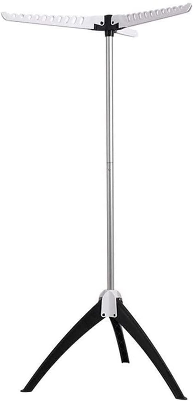 XTZJ Clothes Drying Rack, Laundry Air- Drying Rack, Space- Saving and Foldable with 3 Arms, Indoor Rotary Garment Rack