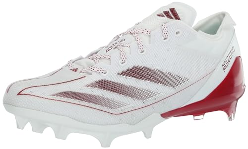 Image of adidas Mens Adizero Electric Football Sneakers Shoes - White
