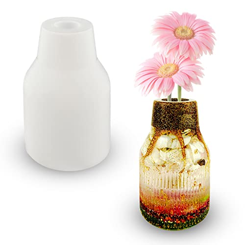 Tuxuzal Vase Epoxy Resin Silicone Mould DIY Vases Resin Moulds, Epoxy Resin Silicone Vase Moulds for Making Pen Holders, Vases, Crystal Bottles, Storage Bottles and Decorative Ornaments