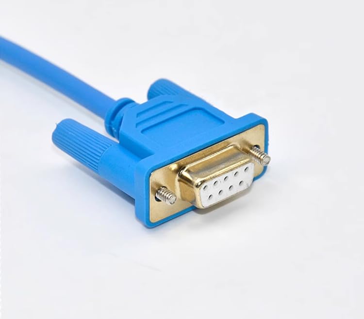 Câble de programmation PLC TSXPCX1031 Série Twido RS232 Câble de téléchargement série plaqué or durable Bleu 3 m