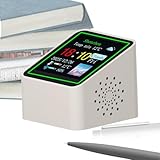 Generico Orologio Stazione Meteo,Sensore intelligente di temperatura e umidità - Display Digitale Meteo,Per camera da, casa, cucina, ufficio, garage, aula