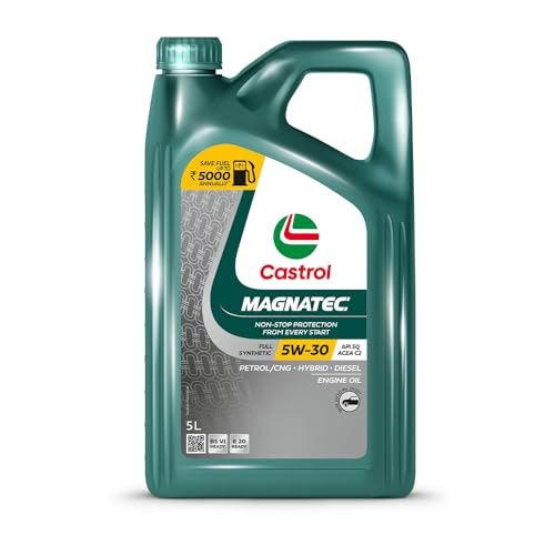 Image of Castrol MAGNATEC 5W-30 - Engine Oil (5L Pack) - Full Synthetic, BS6 Ready, API SQ, ACEA C2, Dualock Technology for Petrol /CNG, Hybrid and Diesel Cars