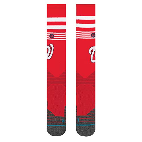 Stance Diamond Pro Nationals OTC Socks (LG (Men's Shoe 9-13), Dark Red)2