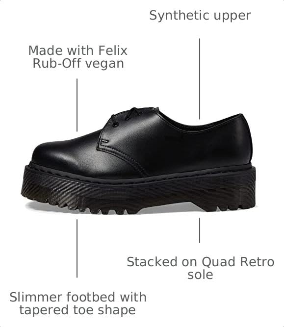 Image of Dr. Martens Unisex-Adult V 1461 Quad Mono Oxford