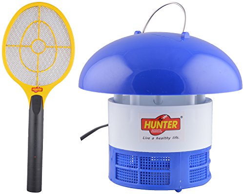Image of Hunter Mosquito Repellant Machine and Mosquito Bat Set (Multicolour, 2-Pieces, Plastic)