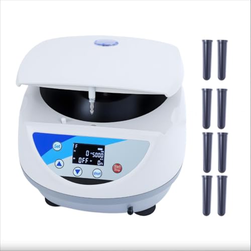 Centrifuga, Digital Lab Centrifuge 500-5000 RPM, Quick Spin Button, for Scientific Testing, Lab Research & Industrial Sample Analysis