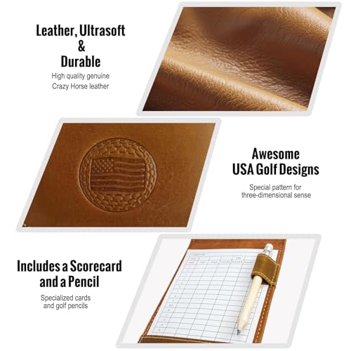 iSamzan Genuine Crazy Horse Leather Holder