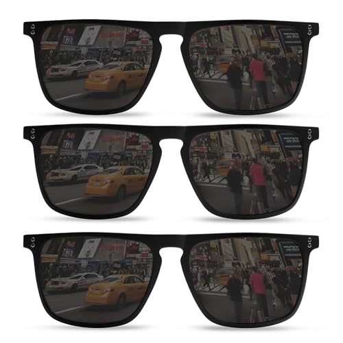 Image of VANLINKER Polarized Square Sunglasses for Men Women Dark Shades with UV Protection for Driving VL9748