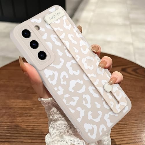 Image of Compatible with Samsung Galaxy S22 Plus Case with Strap Wrist White
