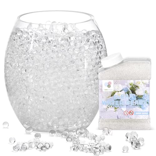 Lot de 50 000 Perles d'eau Transparentes en Gel pour Remplissage de Vase, Perles Flottantes, Fabrication de Bougies Flottantes, Centre de Table de Mariage, Arrangement Floral