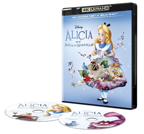 Alicia en el Pais de las Maravillas Pelicula 4K UHD Blu-ray Castellano Dibujos Animados 4