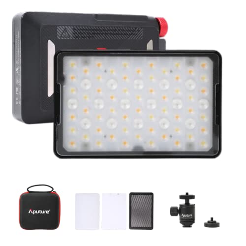 Aputure Mc Pro Rgbww On Camera Video Light, Cri/Tlci 96+, Temperature 2000K-10000K, Hsi Mode,Magnetic Attraction And App With Usb-C Pd And 15 Lighting Effects #TOP6