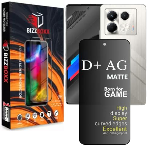 Image of Compatible With Infinix Note 40 5G D+ AG Matte Tempered Glass Screen Guard Protector Anti Fingerprint Gaming Special With Camera Cut (For Infinix Note 40-6.78 Inch) - Pack of 1