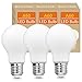 Produktbild ENUOTEK A60 LED Weiß Große Tippe A Glühbirnen Birne Lampen LED 8W 1100Lm Edison E27 Kaltweiß 5000K mit Omnidirektional Glas Lampenschirm Ersetzen 80W Glühlampen 3er Pack