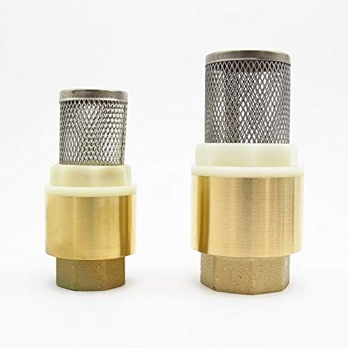1/2" 3/4" 1" 1-1/4" 1-1/2" 2" BSP Female Thread Brass Check Valve With Mesh Strainer Filter Bottom Valve Foot Valve For Water - (Specification: 2")
