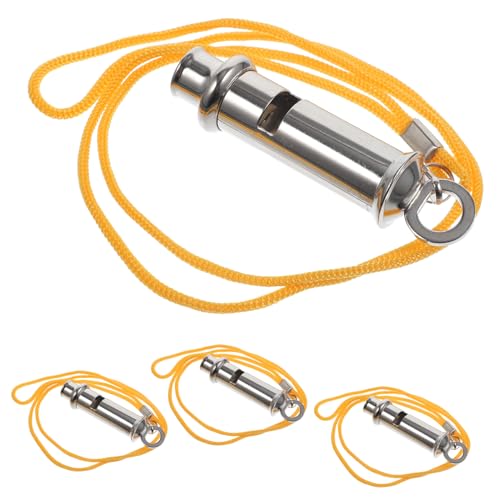 4 silbatos de acero inoxidable para actividades deportivas