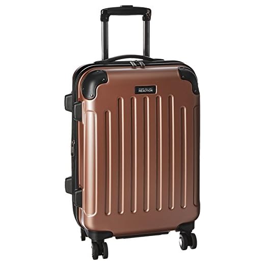 Kenneth Cole Reaction Renegade ABS Expandable 8-Wheel Upright, Rose Gold, 24-Inch Carry On