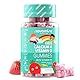 Calcium & Vitamin D Gummibärchen für Kinder – Gesunde Knochen & Zähne – Vegetarisch – 1 Monatsvorrat – Calcium Hochdosiert für Kinder – 30 Kau Vitamine Kinder – Mit Vitamin K2 – von Novomins
