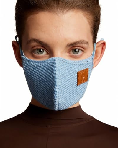 Image of BBN Warm Wool Face Mask: Adjustable Washable Cover - Reusable Windproof Protection for Winter Commuting Outdoors
