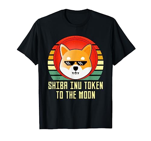 Vintage Shiba Inu token To The Moon Funny Crypto Moneda Camiseta