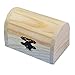 Szerfa kleine Holzschatulle Schmuckschatulle Schatztruhe Armband Geschenkschachtel Fall Kinder Kunsthandwerk Kunst Aufbewahrungsbox Dekoration Schatzkiste unbemalt
