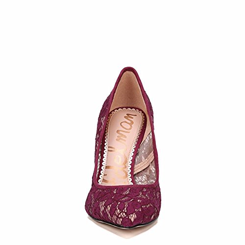 Image of Sam Edelman Hazel Cranberry /Nude Botanical Lace Women's Shoes (10 B(M) US)