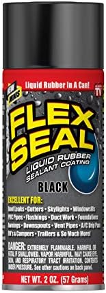 Flex Seal Spray Rubber Sealant Coating, Waterproof, Black, 2 oz, 1-Pack