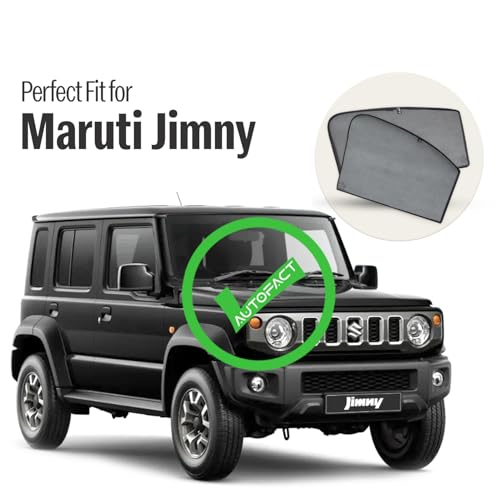 Image of Autofact Car Sunshades for Maruti Jimmy, UV Protection, Useful Car Accessories, Custom fit Sun Shades for Side Windows, Set of 8