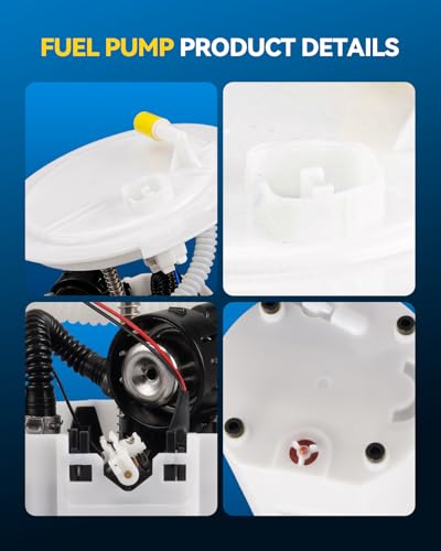 Image of PHILTOP FG1327 Electric Fuel Pump Assembly Compatible with 2011-2013 Ford Fiesta, 2009-2011 Ford Focus - Replaces E2593M, Complete Fuel Pump Module Kit