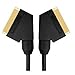 Produktbild 2m Scart-Kabel - Premium-Qualität / 24k gold / komplett verdrahtet / geschirmt / 21-pin / Audio / Video / Stecker-Stecker