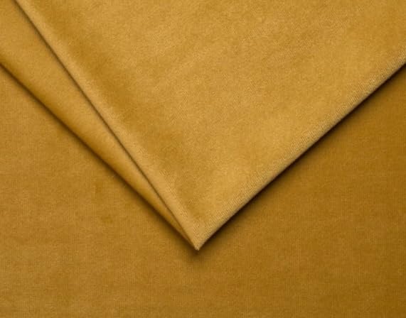 Tissu en velours pour rideau et rénovation de meubles de salon moutarde 250cm