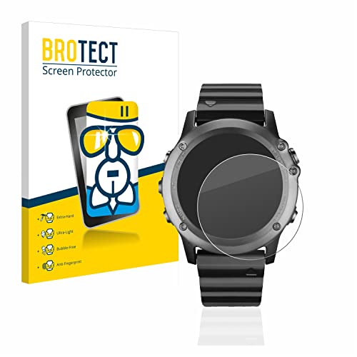 brotect Pellicola Protettiva Vetro per Garmin fenix 3/3 HR Protezione Schermo [Durezza Estrema 9H, Chiaro]