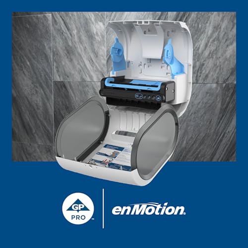 enMotion Georgia‑Pacific (by GP PRO) Impulse 8 in 1‑Roll Automated Touchless Paper Towel Dispenser, White, 59437A by enMotion - Image 3