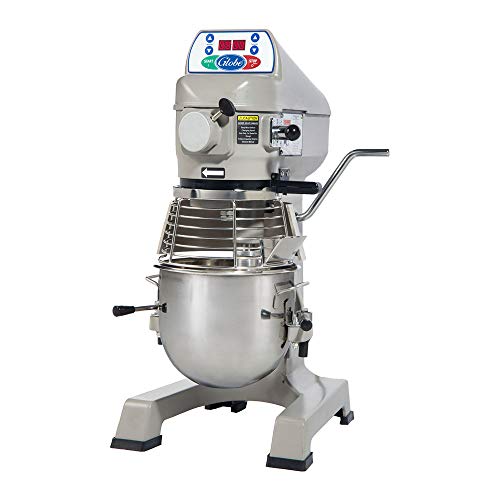 Globe SP10 10-Quart Countertop Planetary Mixer, NSF, Silver