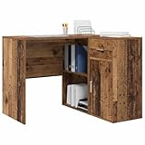 bureau ancien 5 tiroirs 【Bureau d'angle esthétique moderne】 Ce bureau d'angle en bois d'ingénierie embellit n'importe quel espace d'étude avec un design simple. Son look minimaliste et ses lignes claires sont parfaits pour la déco moderne. Pratique pour chez soi ou au boulot, il offre beaucoup de rangement tout en prenant peu de place. Idéal pour ceux qui veulent du style sans sacrifier l'utile.