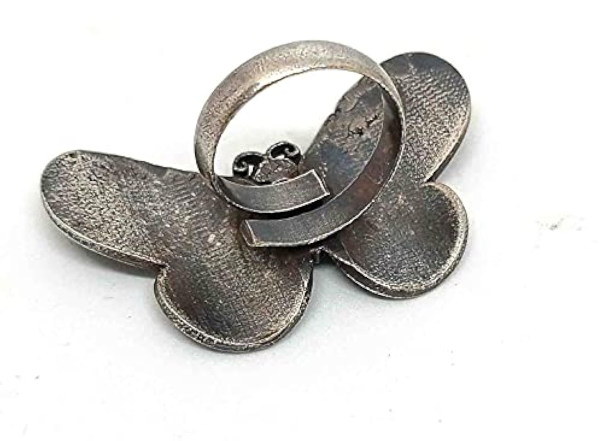 Butterfly Dark Oxidised Adjustable Finger Ring