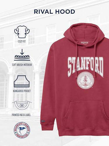 Image of JanSport NCAA Officially Licensed Rival Hoodie, Long Sleeve Unisex Sweatshirt, Cotton-Polyester Blend, Double-Layered Hood