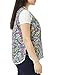 AmeriMark Easy-Care Snap Front Cobbler Aprons Vest with Two Patch Pockets Butterflies 1X