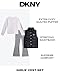DKNY Girls' Vest Set - 3 Piece Button Down Quilted Puffer Vest Long Sleeve Shirt and Flare Leggings Set (Sizes: 2T-6X), Size 6, Mellow Rose