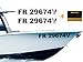 Wraplab x2 Immatriculation Homologué Bateau Autocollant Personnalisé, Stickers Personnalisable, Lettre Autocollantes, Lettres Adhesives Homologuées pour Bateaux, Jet-Ski, Voilier, Navire, Barque