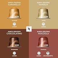 NESPRESSO ORIGINAL Barista Creations Flavoured Auswahl 100 Kaffeekapseln | Arabica Kaffee mit Schokolade, Haselnuss, Karamell und Vanille | Mittlere Röstung | Ideal für Milchrezepte – Ansicht 2