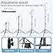 EMART 10x10FT Backdrop Stand, Photo Studio Back Drop Adjustable Stand with 6 Backdrop Clamps,2 Sandbags and Carry Bag,Heavy Duty Background Support System Kit for Photography,Parties,Wedding,Video