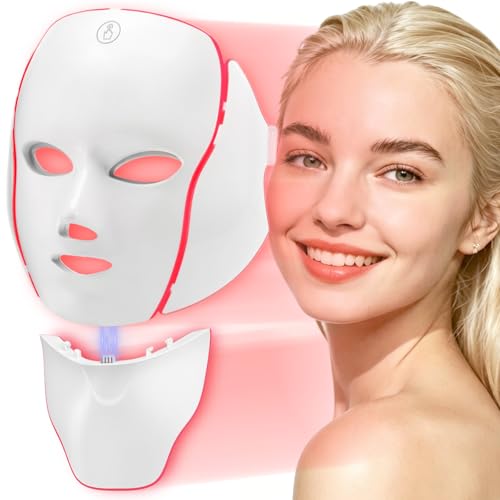 Image of Deciniee Red Light Therapy Mask Skin Care: LEDs face mask & neck mask - Wireless LED Mask - 7 Colors for Anti-Aging & Hydration for Glowing Skin - Skincare & Beauty Gifts