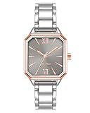 Nine West Reloj de Pulsera para Mujer, Plateado/Oro Rosa, NW/2903GYRT