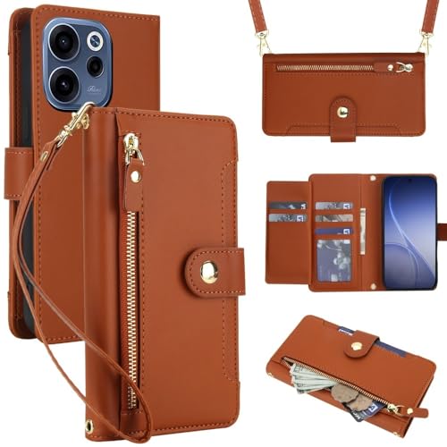 Étui Oppo A57 4G portefeuille zippé pour vos déplacements urbains