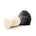 Edwin Jagger 1EJ337SYN Classic Black Synthetic Fibre Eco-Friendly Vegan Exfoliating Shaving Brush for Shaving Cream or Shaving Soap for Men and Women (Imitation Ivory), Medium