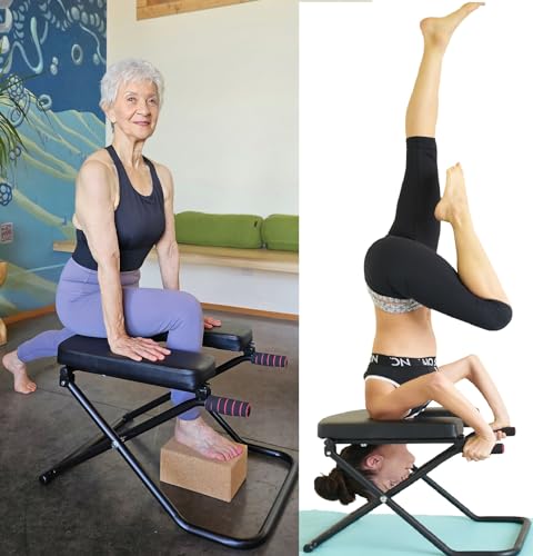 Longer+Wider+Bigger SISYAMA Yoga Headstand Bench Chair with Handles Headstand Handstand Inversion Workout Stretch by SISYAMA - Used condition - US$159.68