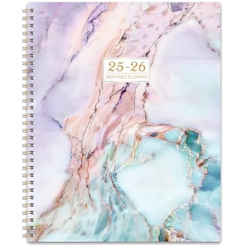 2025-2026 Monthly Planner - Monthly Planner 2025-2026 from Jan.2025 - Dec.2026, 2025 Monthly Planner 8.5'' x 11'', 2 Year Monthly Planner with Back Pocket, Monthly Tabs Cover