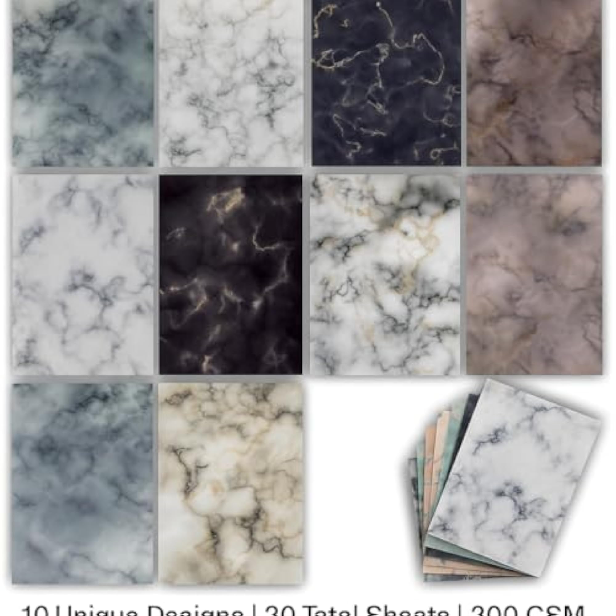 G2g Matte Paper Pattern Scrapbooking Marble Sheets 12x12